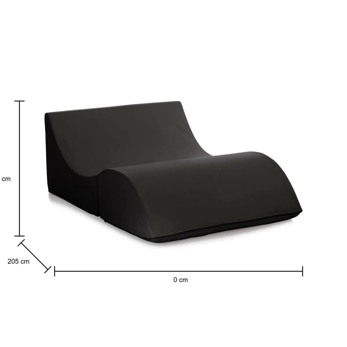 Letti Pieghevoli|Camera Da Letto > Dmora Letto doppia piazza pieghevole 50x100cm - Amorina Nero