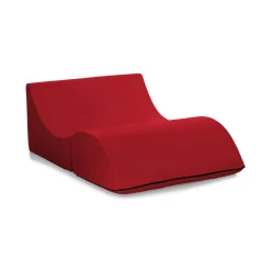 Letto due piazze pieghevole 50x100cm rosso - Amorina