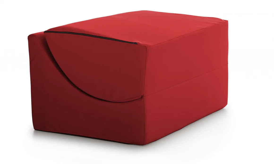 Letto due piazze pieghevole 50x100cm rosso - Amorina