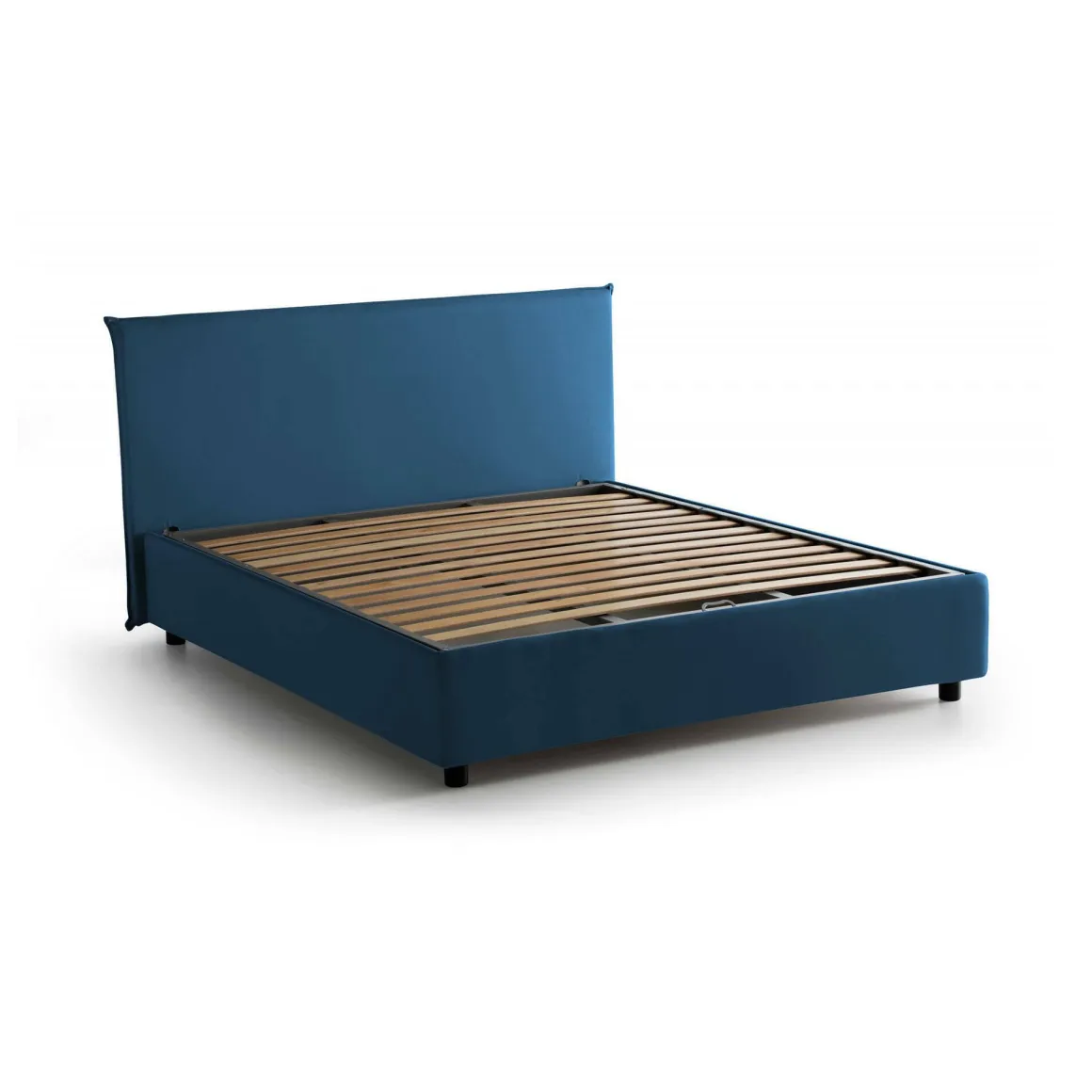Letto francese contenitore blu 155x205cm - Angelic