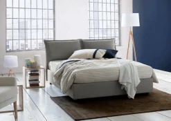 Letti Alla Francese|Camera Da Letto > Dmora Letto francese contenitore 155x205cm - Arden Grigio