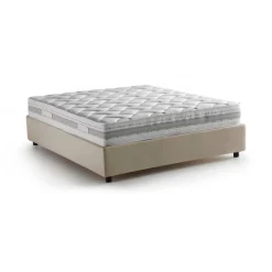 Letti Contenitore|Letti Alla Francese > Dmora Letto francese sfoderabile 155x215cm - Alaksir Beige