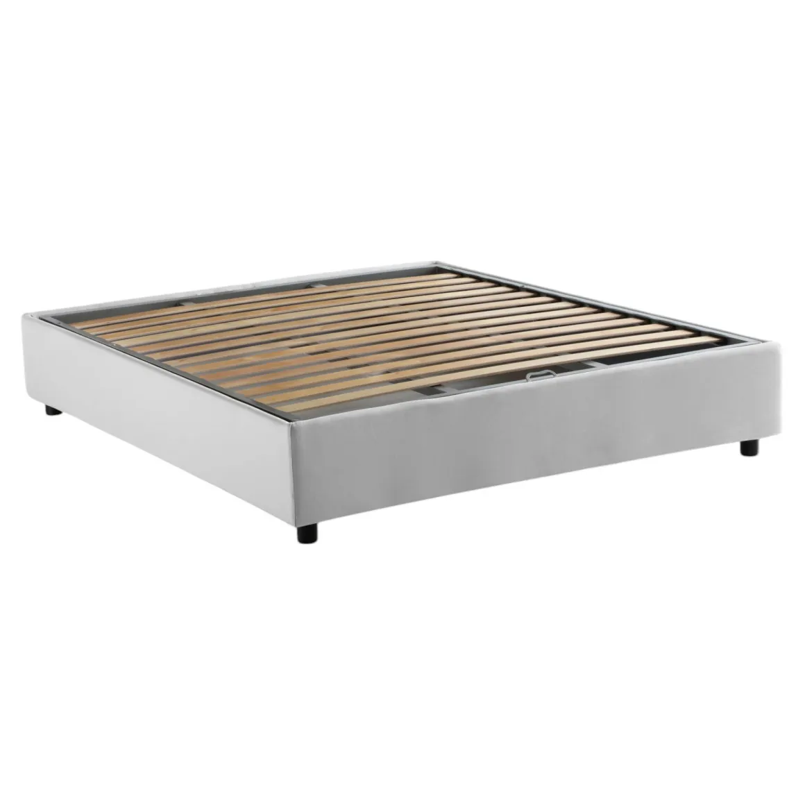 Letto francese sfoderabile bianco 155x215cm - Alaksir