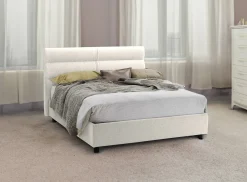 Letti Contenitore > Dmora Letto Matrimoniale Materasso Incluso Sfoderabile, Contenitore Made in Italy - Brunate Beige