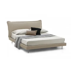 Letti Matrimoniali|Camera Da Letto > Dmora Letto matrimoniale 180x215cm sfoderabile - Pietersite Beige