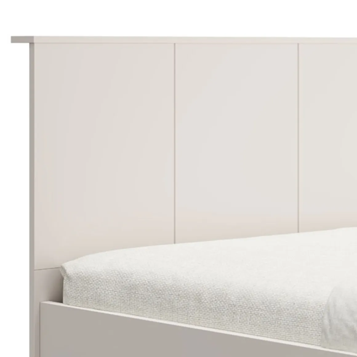 Letti Matrimoniali > Dmora Letto Matrimoniale Bianco Crema Marrone Noce Dimensione Materasso 160x200 cm Peso Supportato 200 kg, Matrimoniale - Takaya Marrone Noce, Bianco Crema