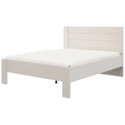 Letto Matrimoniale Bianco Crema Dimensione Materasso 160x200 cm Peso Supportato 200 kg, Matrimoniale - Siwwa