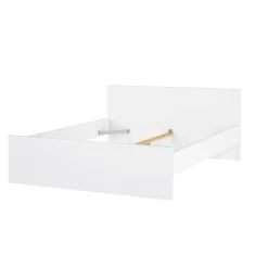 Letto matrimoniale bianco lucido 166x206cm struttura in legno - Kaitak