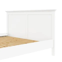 Letto matrimoniale bianco 199x210cm rete inclusa - Abies