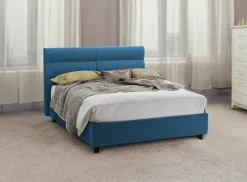Letti Contenitore > Dmora Letto Matrimoniale Materasso Incluso Sfoderabile, Contenitore Made in Italy - Briatico Blu