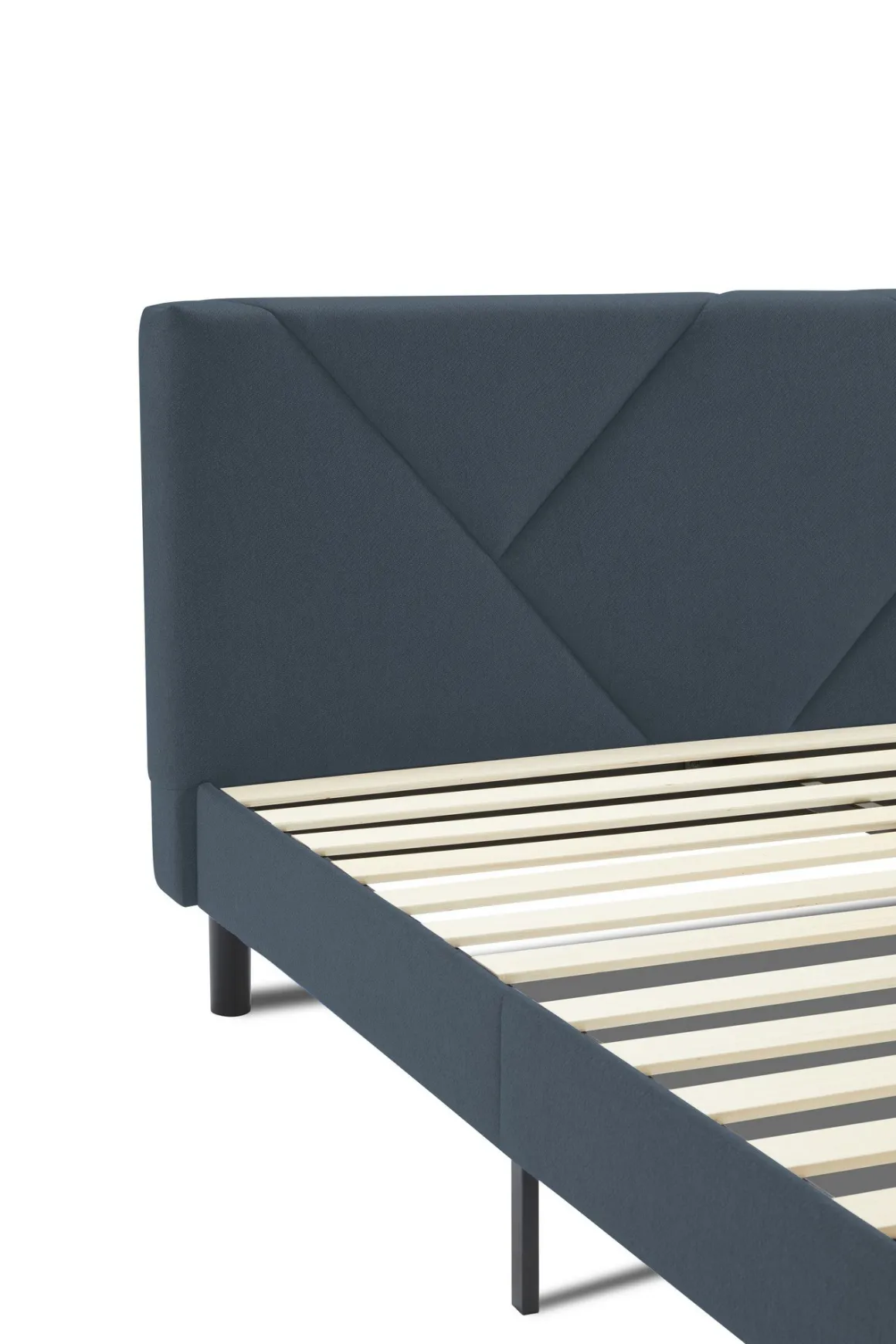 Letto matrimoniale blu 169x204cm imbottito - Morpheus