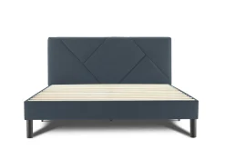 Letto matrimoniale blu 169x204cm imbottito - Morpheus