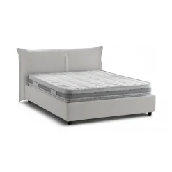 Letti Matrimoniali|Letti Contenitore > Dmora Letto matrimoniale con contenitore 175x205cm - Akym Bianco