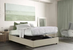 Letto matrimoniale contenitore beige 175x205cm rete inclusa - Annibale
