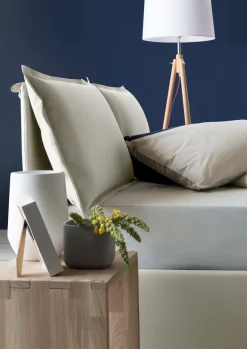 Letto matrimoniale contenitore beige 175x215cm sfoderabile - Aris