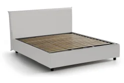 Letti Matrimoniali|Letti Contenitore > Dmora Letto matrimoniale contenitore 175x215cm rete inclusa - Alaska Bianco