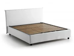 Letti Matrimoniali|Letti Contenitore > Dmora Letto matrimoniale contenitore 175x215cm robusto - Ambassador Bianco