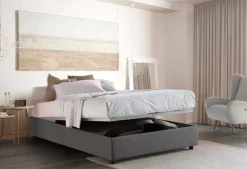 Letto matrimoniale contenitore grigio 175x205cm - Annibale