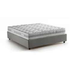 Letti Matrimoniali|Letti Contenitore > Dmora Letto matrimoniale contenitore 175x215cm porta oggetti - Geras Grigio