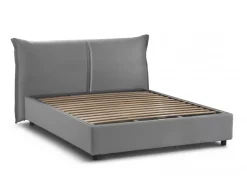 Letti Matrimoniali|Camera Da Letto > Dmora Letto matrimoniale contenitore 180x220cm classico - Adi Grigio