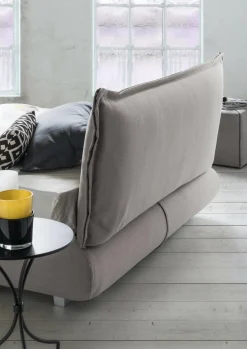 Letti Matrimoniali|Letti Contenitore > Dmora Letto matrimoniale contenitore 190x215cm - Arpino Grigio