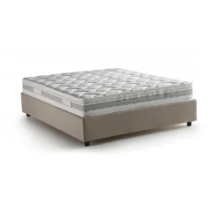 Letti Matrimoniali|Letti Contenitore > Dmora Letto matrimoniale contenitore tortora 175x205cm moderno - Andyymion Grigio Tortora