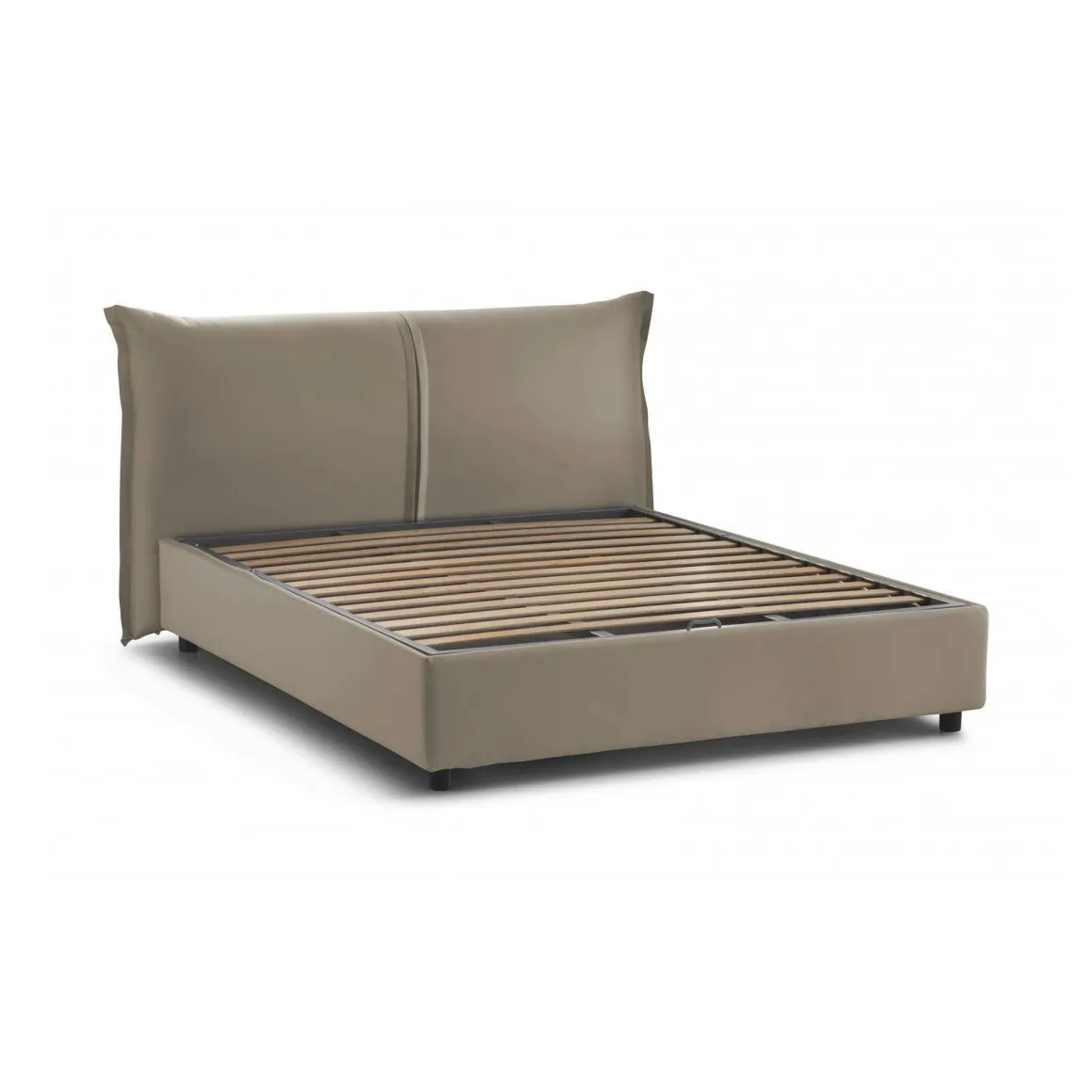 Letto matrimoniale contenitore tortora 175x215cm classico - Abarat