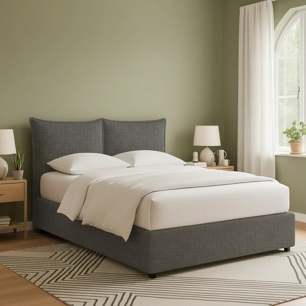 Letti Matrimoniali|Letti Contenitore > Dmora Letto Matrimoniale Sfoderabile Contenitore, Dimensione Materasso 160x190 cm Made in Italy - Colere Grigio Antracite