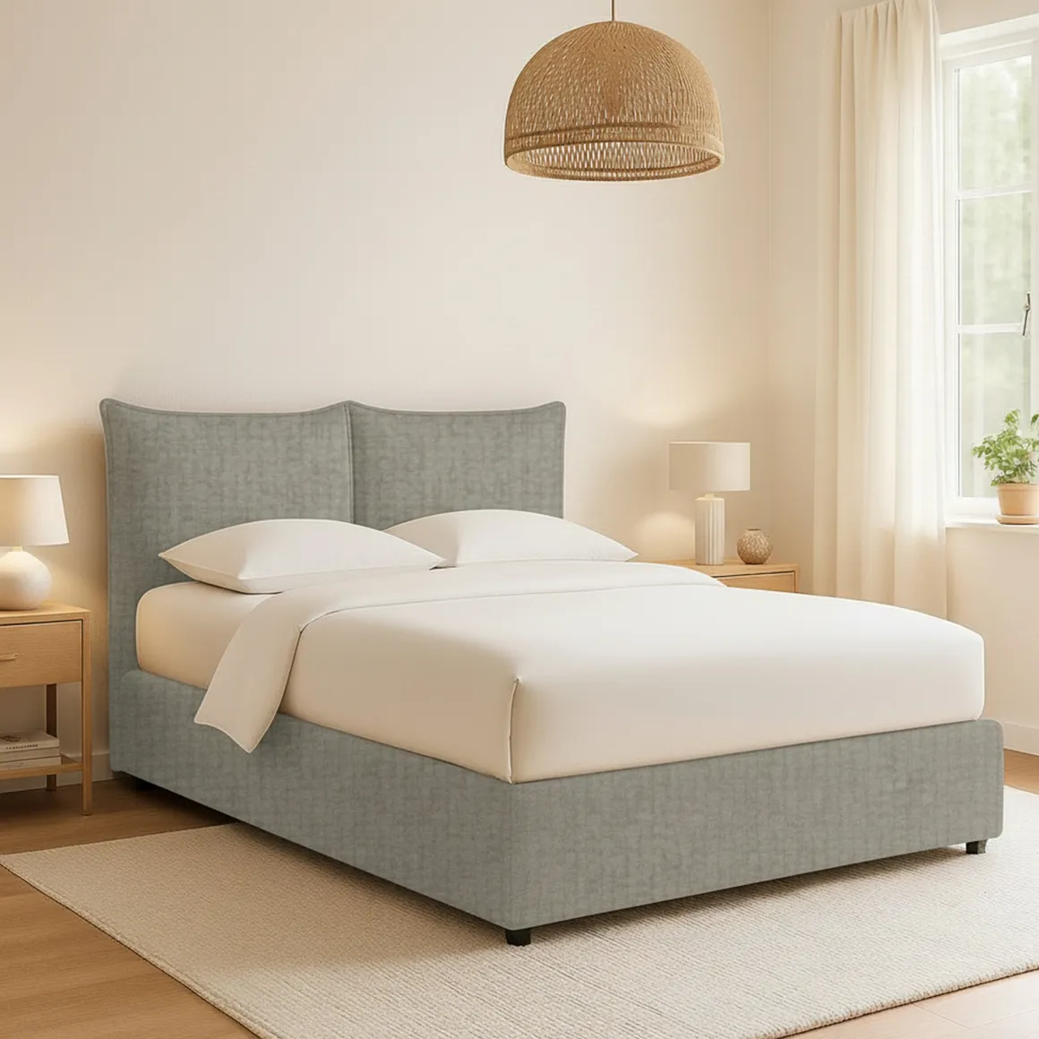 Letti Matrimoniali|Letti Contenitore > Dmora Letto Matrimoniale Sfoderabile Contenitore, Dimensione Materasso 160x200 cm Made in Italy - Peia Grigio Sabbia