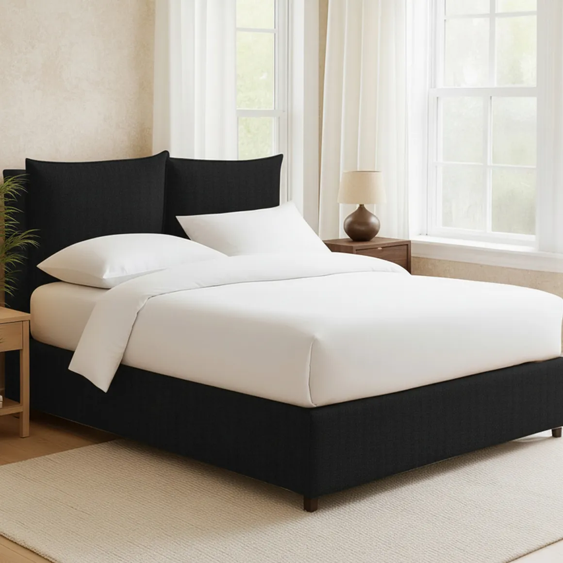 Letto Matrimoniale Grigio Scuro Sfoderabile Contenitore, Dimensione Materasso 160x200 cm - Davoli