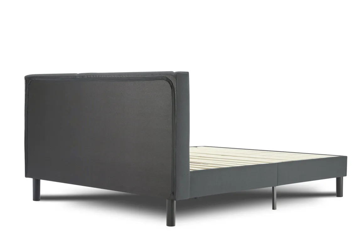 Letti Matrimoniali > Dmora Letto matrimoniale 169x214cm imbottito - Hypnos Grigio