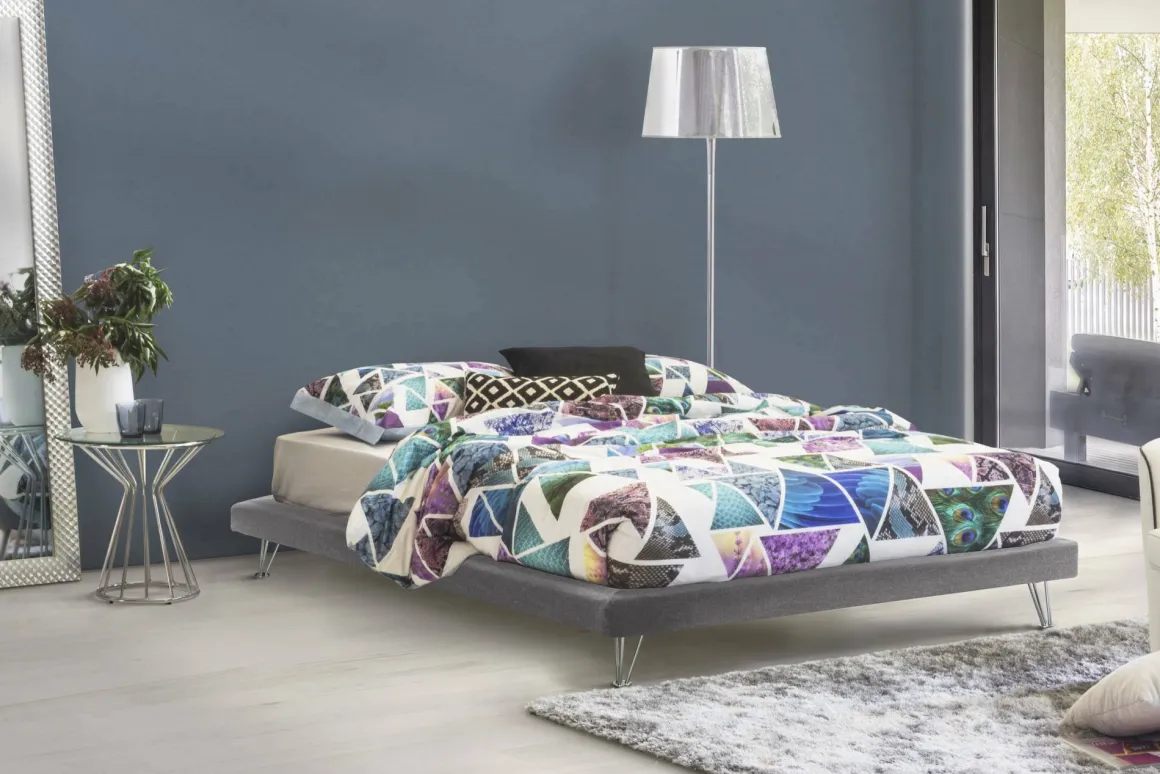 Letti Matrimoniali > Dmora Letto matrimoniale 178x210cm - Arika Grigio