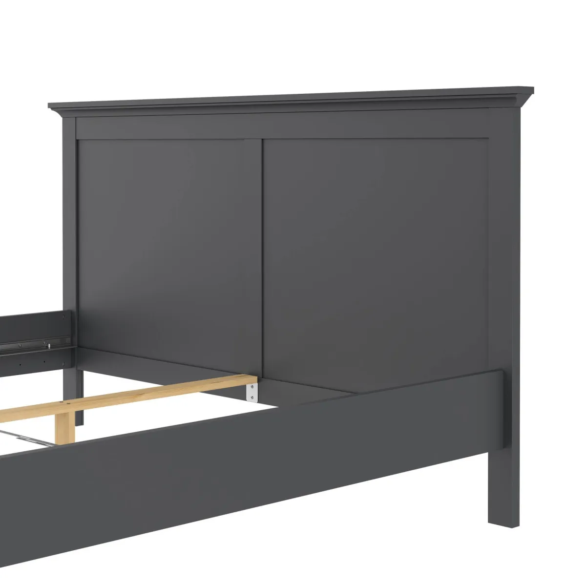 Letti Matrimoniali > Dmora Letto matrimoniale 178x210cm - Arika Grigio