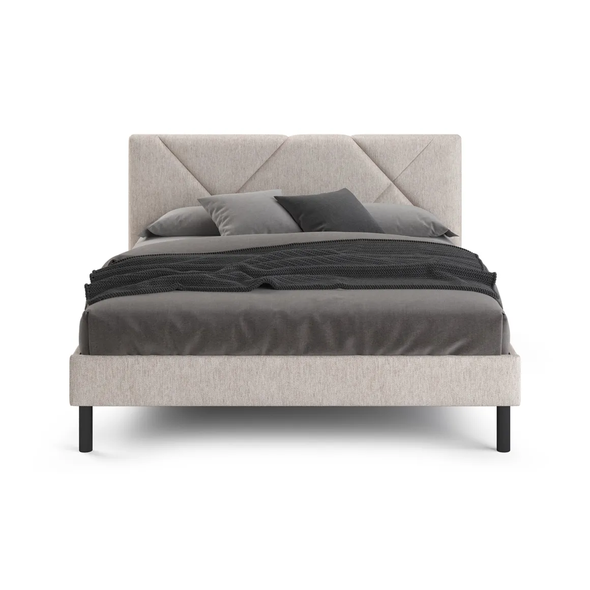 Letto matrimoniale Hypnos, 160x200 cm, Beige