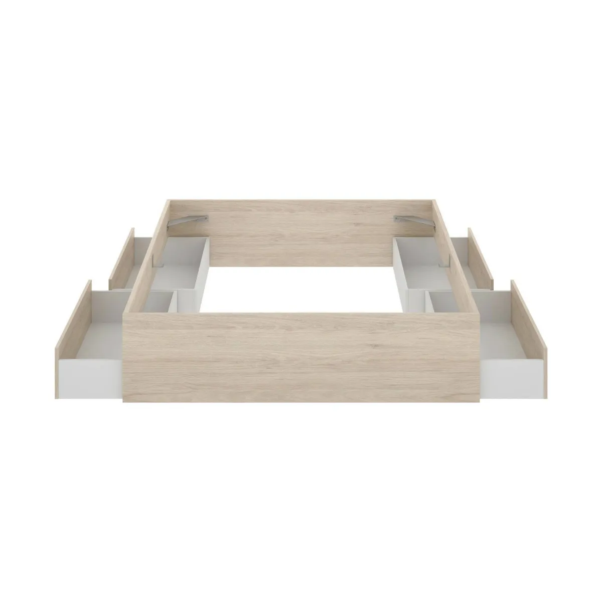 Letti Matrimoniali|Letti Contenitore > Dmora Letto matrimoniale moderno rovere 205x169cm - Ferdie Marrone Rovere