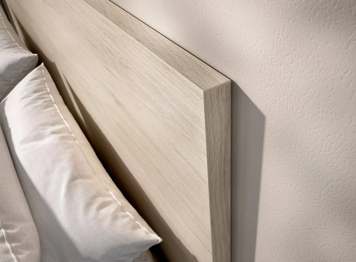 Letto matrimoniale rovere 205x166cm - Lana