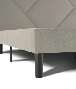 Letti Matrimoniali > Dmora Letto matrimoniale tortora 169x204cm imbottito - Morpheus Grigio