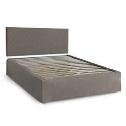 Letto matrimoniale tortora 5x170cm con materasso - Delinda