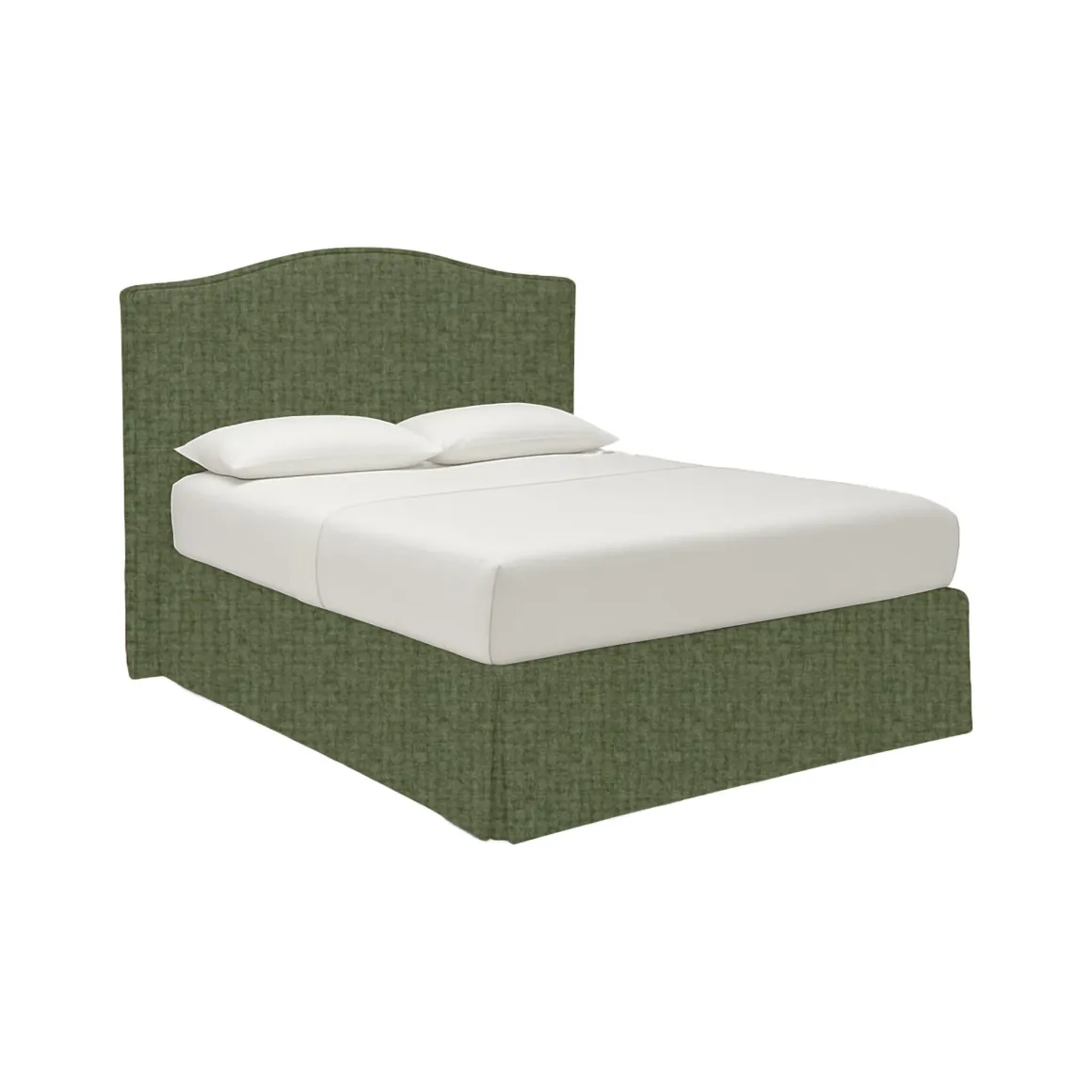 Letto Matrimoniale Verde Sfoderabile Contenitore, Dimensione Materasso 160x200 cm - Orgiano