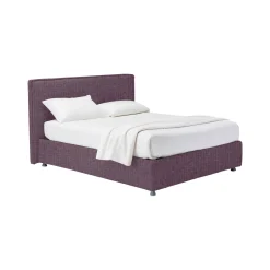 Letto Matrimoniale Viola Lilla Sfoderabile Contenitore, Dimensione Materasso 160x190 cm - Fasanella