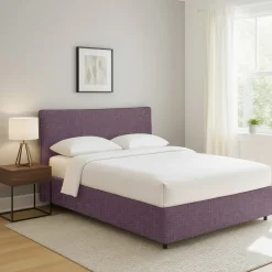 Letto Matrimoniale Viola Lilla Sfoderabile Contenitore, Dimensione Materasso 160x200 cm - Peia
