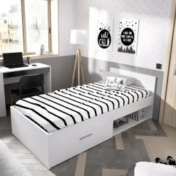 Letto per bambini 196x97cm bianco - Aromatic