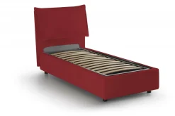 Letto 1 piazza contenitore rosso 105x205cm sfoderabile - Animal