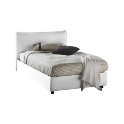 Letti Piazza E Mezza|Letti Contenitore > Dmora Letto piazza e mezza Abbygale, con materasso Cm 120x200 incluso, Blu