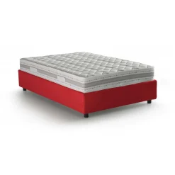Letti Piazza E Mezza|Letti Contenitore > Dmora Letto piazza e mezza Aftis, con materasso Cm 120x190 incluso, Tortora Grigio Tortora