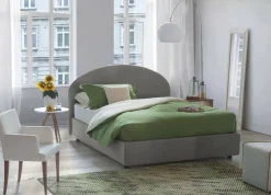 Letti Piazza E Mezza|Letti Contenitore > Dmora Letto piazza e mezza Akis, adatto per materasso Cm 120x190, Tortora Grigio Tortora