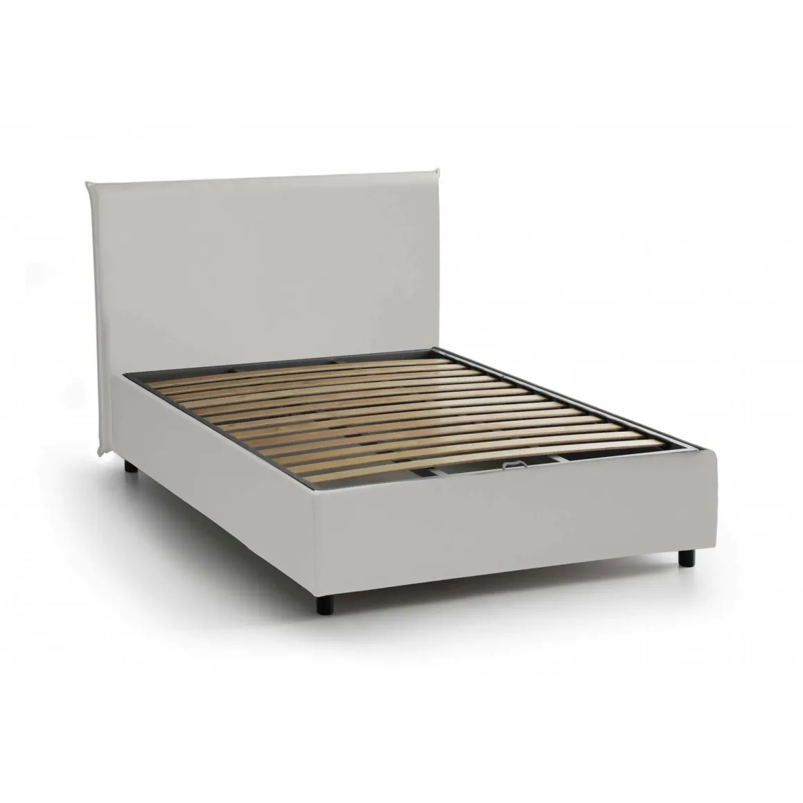 Letti Piazza E Mezza|Letti Contenitore > Dmora Letto piazza e mezza Alia, adatto per materasso Cm 120x190, Tortora Grigio Tortora