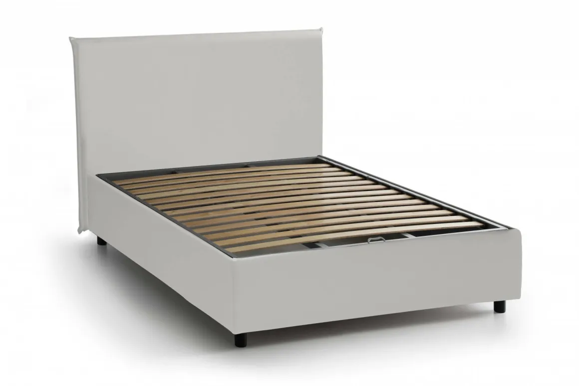 Letti Piazza E Mezza|Letti Contenitore > Dmora Letto piazza e mezza Alia, adatto per materasso Cm 120x190, Tortora Grigio Tortora