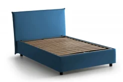 Letti Piazza E Mezza|Letti Piazza E Mezza > Dmora Letto piazza e mezza Alvino, con materasso Cm 120x200 incluso, Grigio
