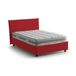 Letti Piazza E Mezza|Letti Contenitore > Dmora Letto piazza e mezza Alvino, con materasso Cm 120x200 incluso, Tortora Grigio Tortora